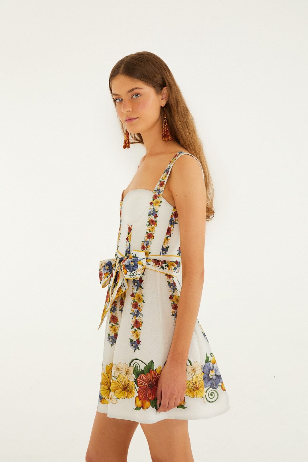 Off-White Tropi Belted Mini Dress