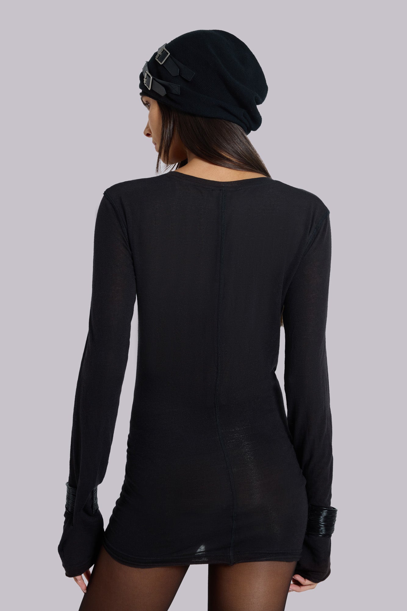 Black Mist Mini Dress