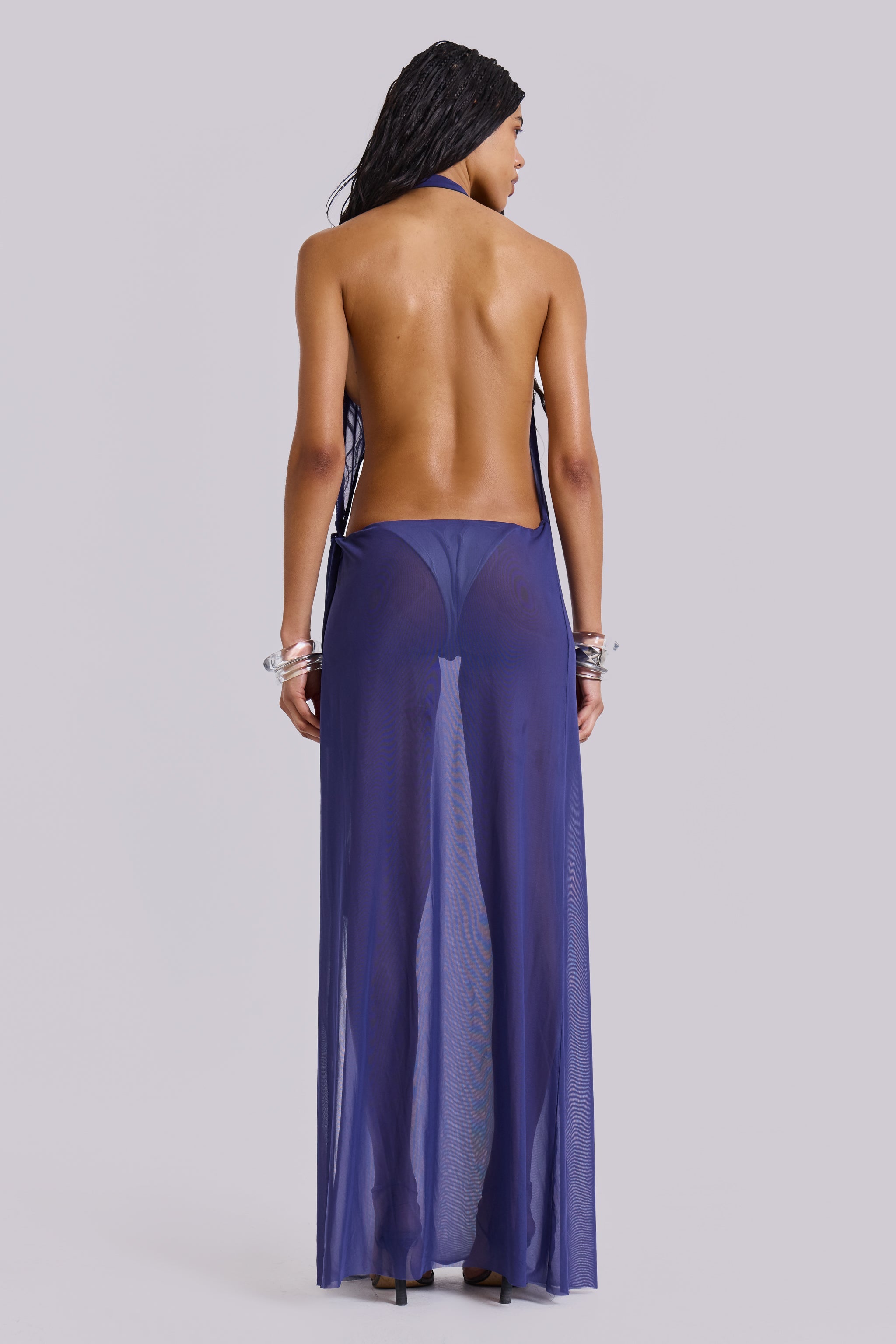 Eclipse Backless Asymmetric Dress