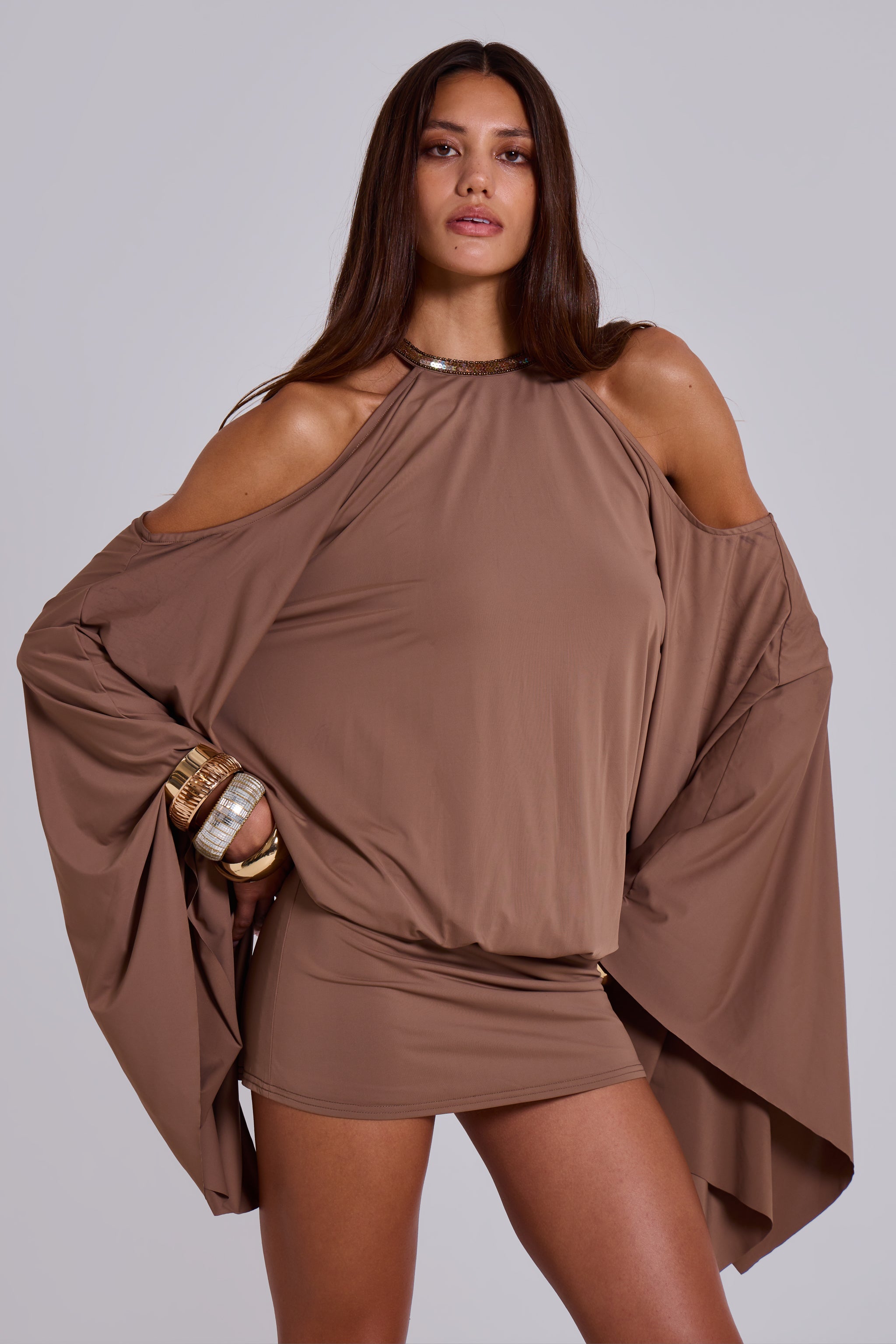 Alula Embellished Butterfly Mini Dress