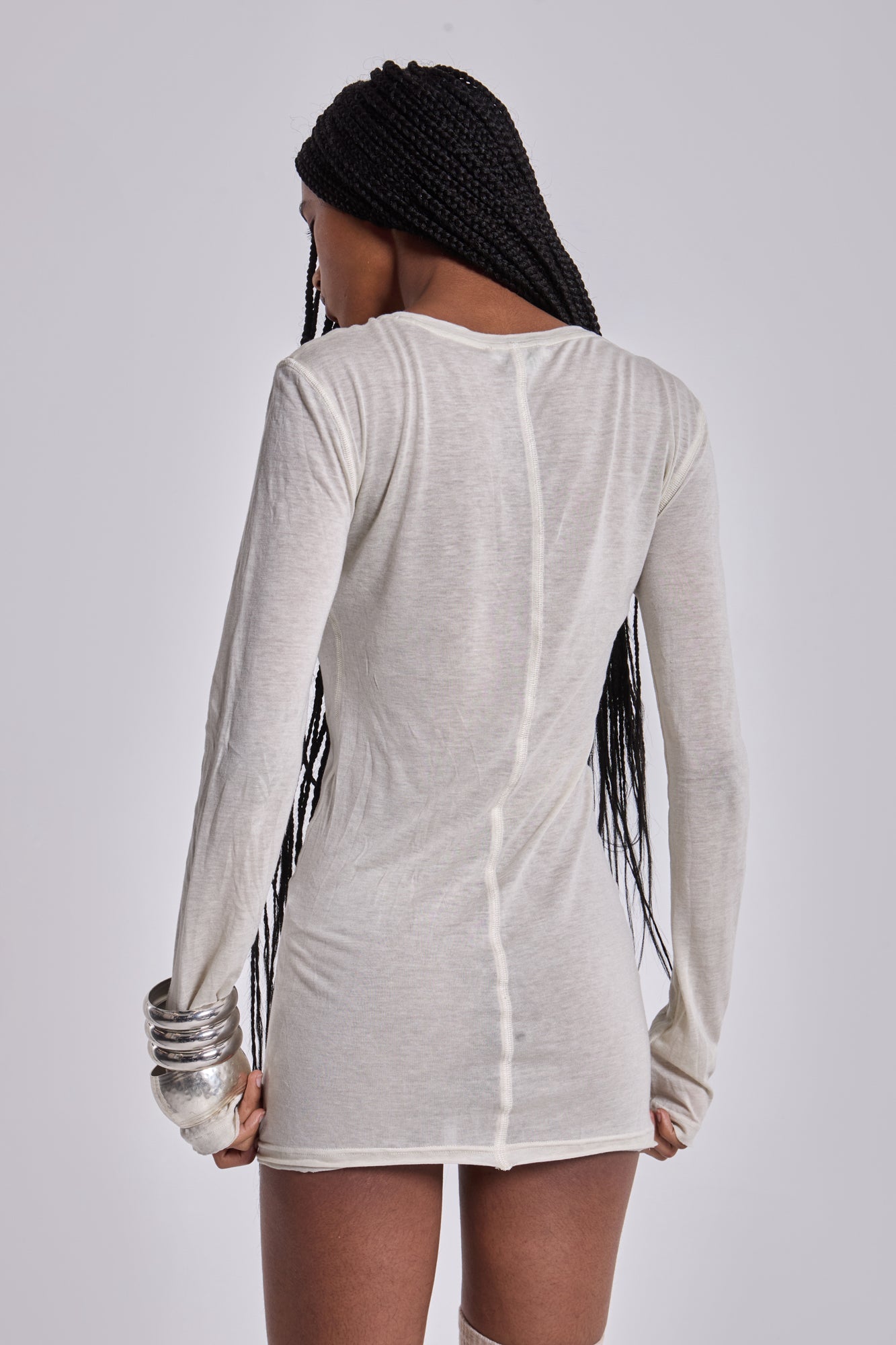 Oatmeal Mist Mini Dress