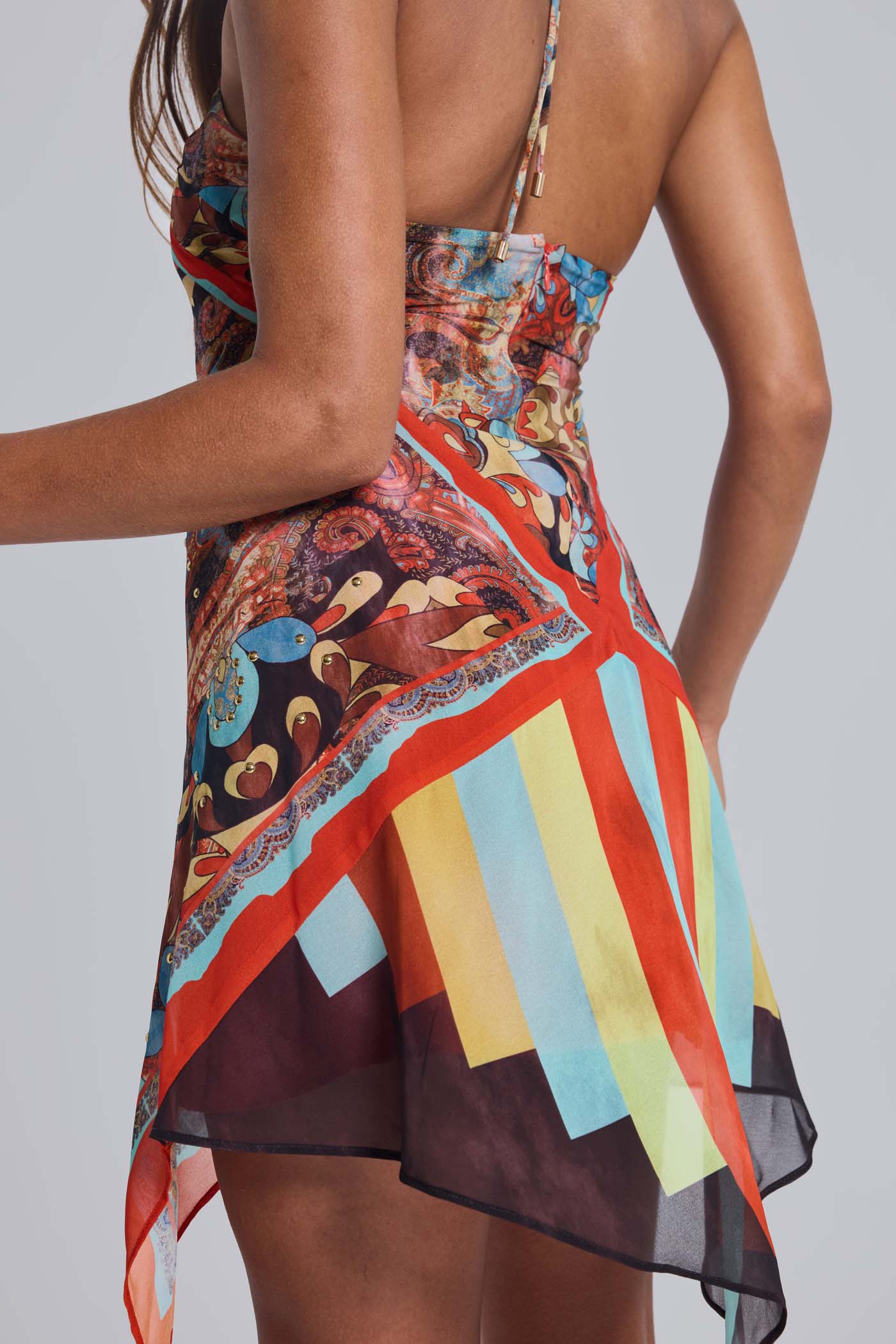 Ixia Chiffon Bandana Scarf Dress