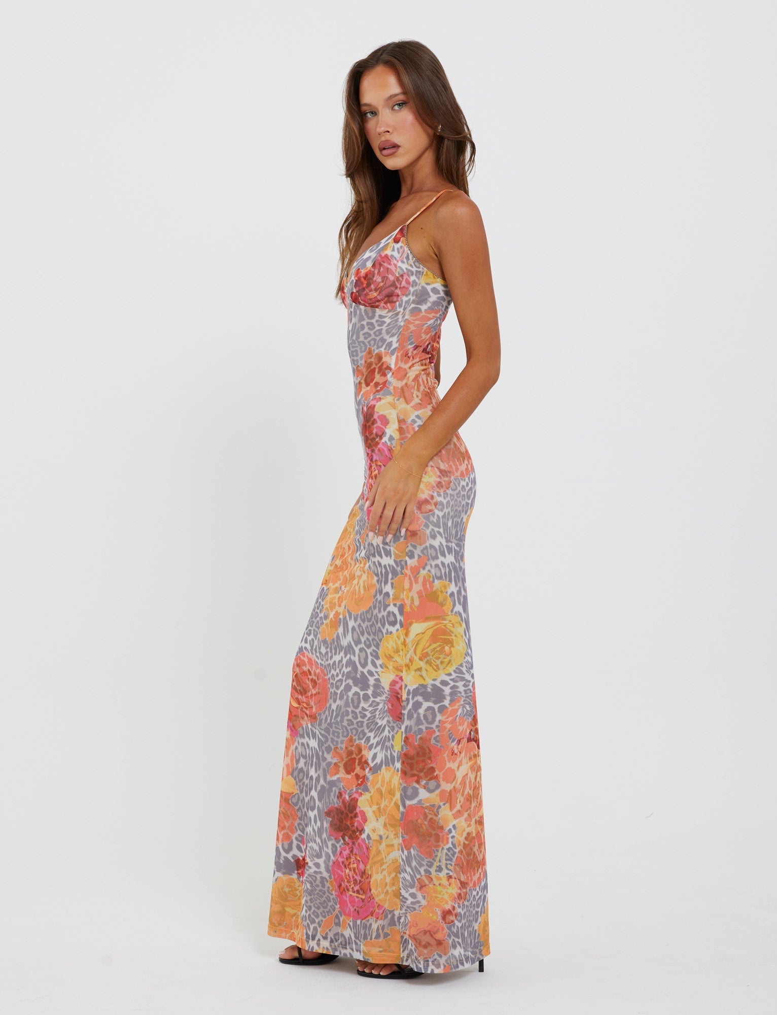 Julianna Dress - Multi : Leopard : Orange Leopard