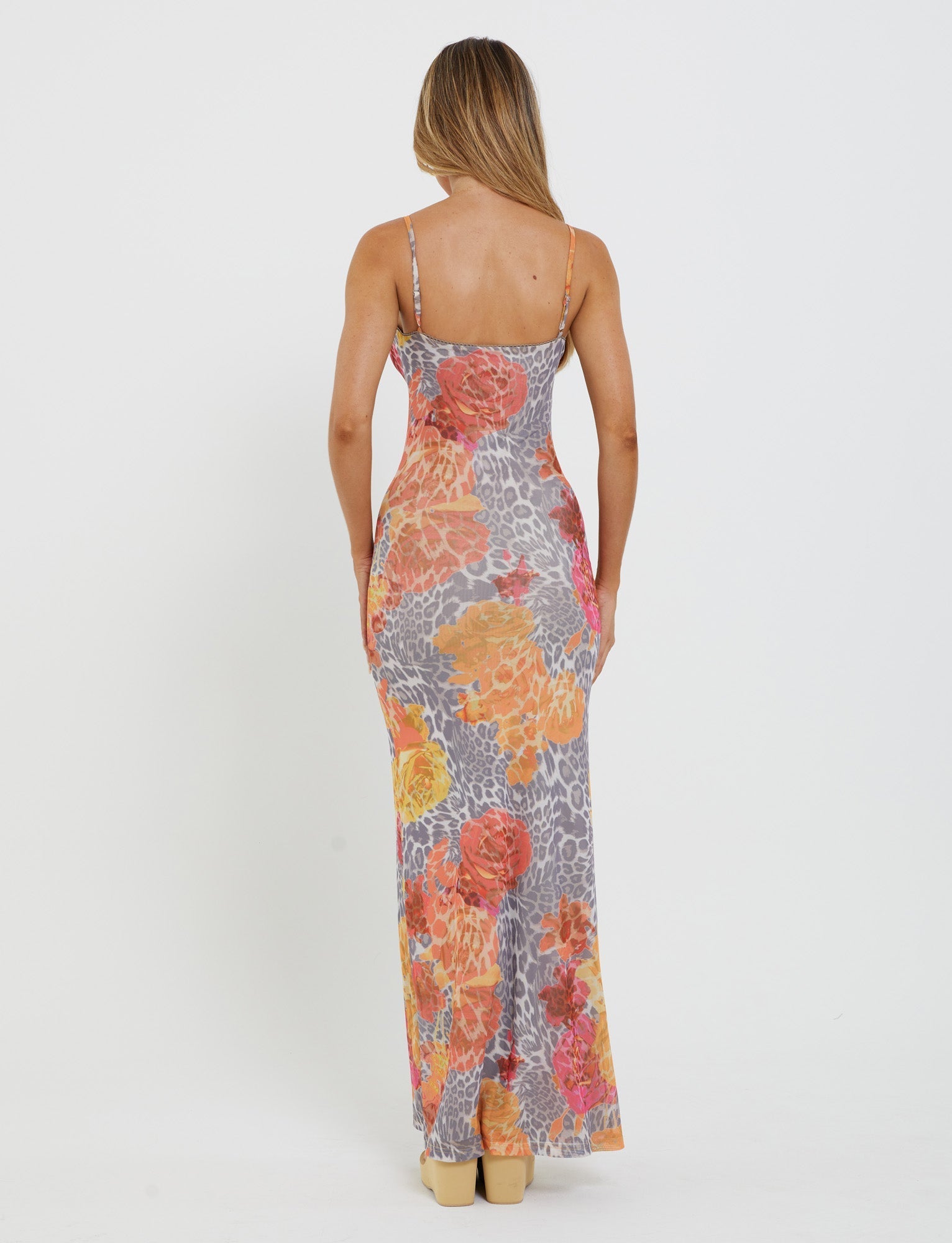 Julianna Dress - Multi : Leopard : Orange Leopard