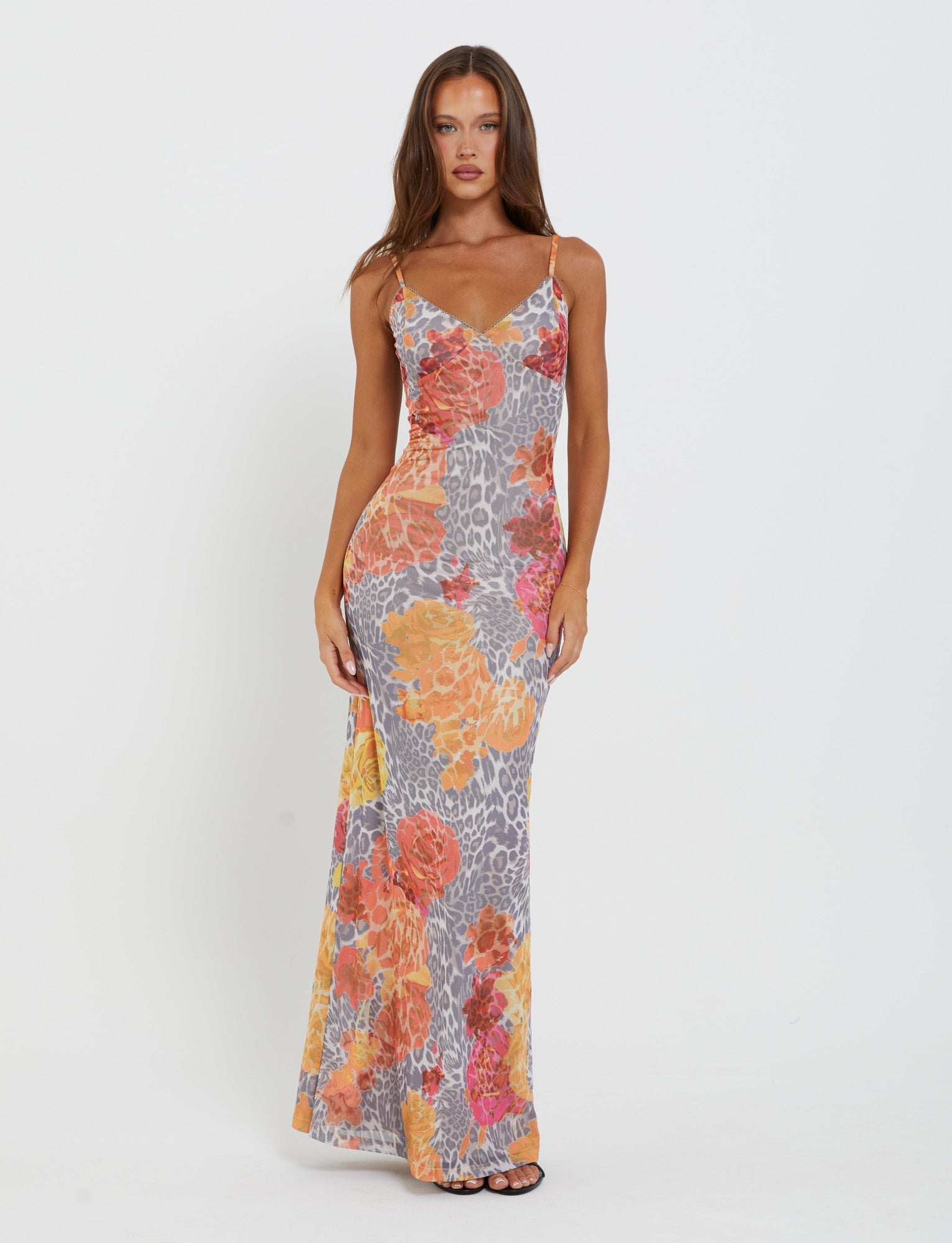 Julianna Dress - Multi : Leopard : Orange Leopard