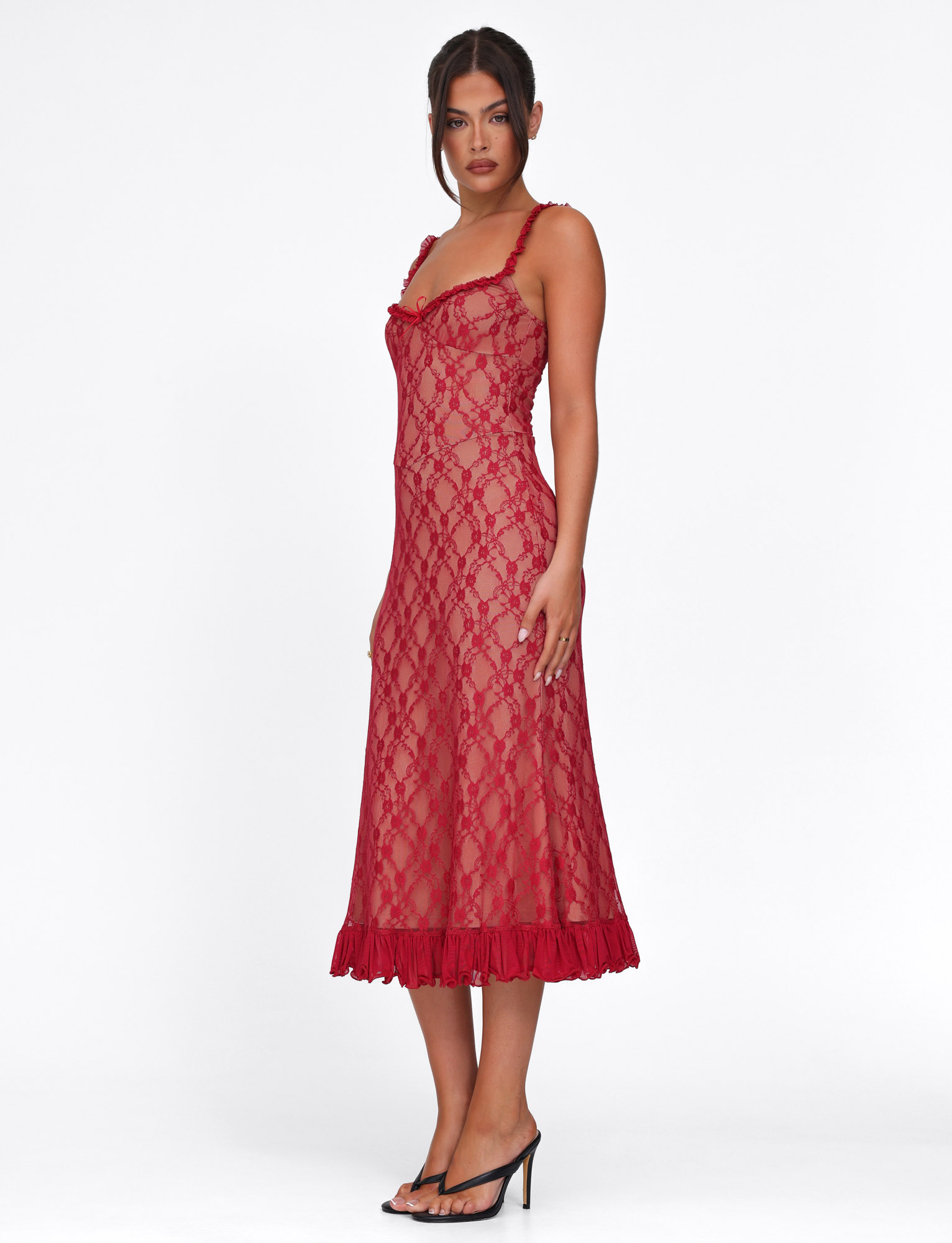 Deja Dress - Red : Berry Red