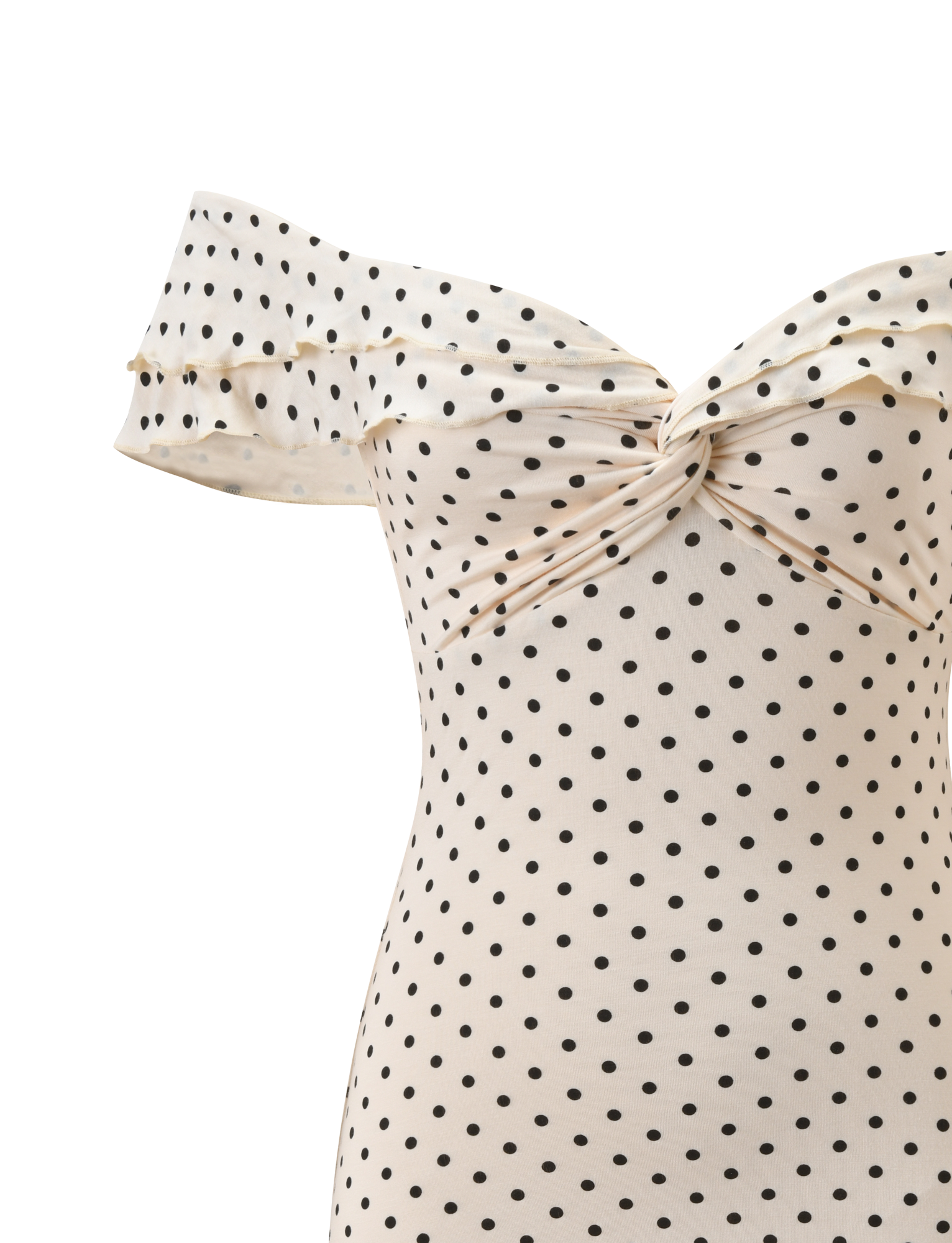 Denali Mini Dress - Cream Dot