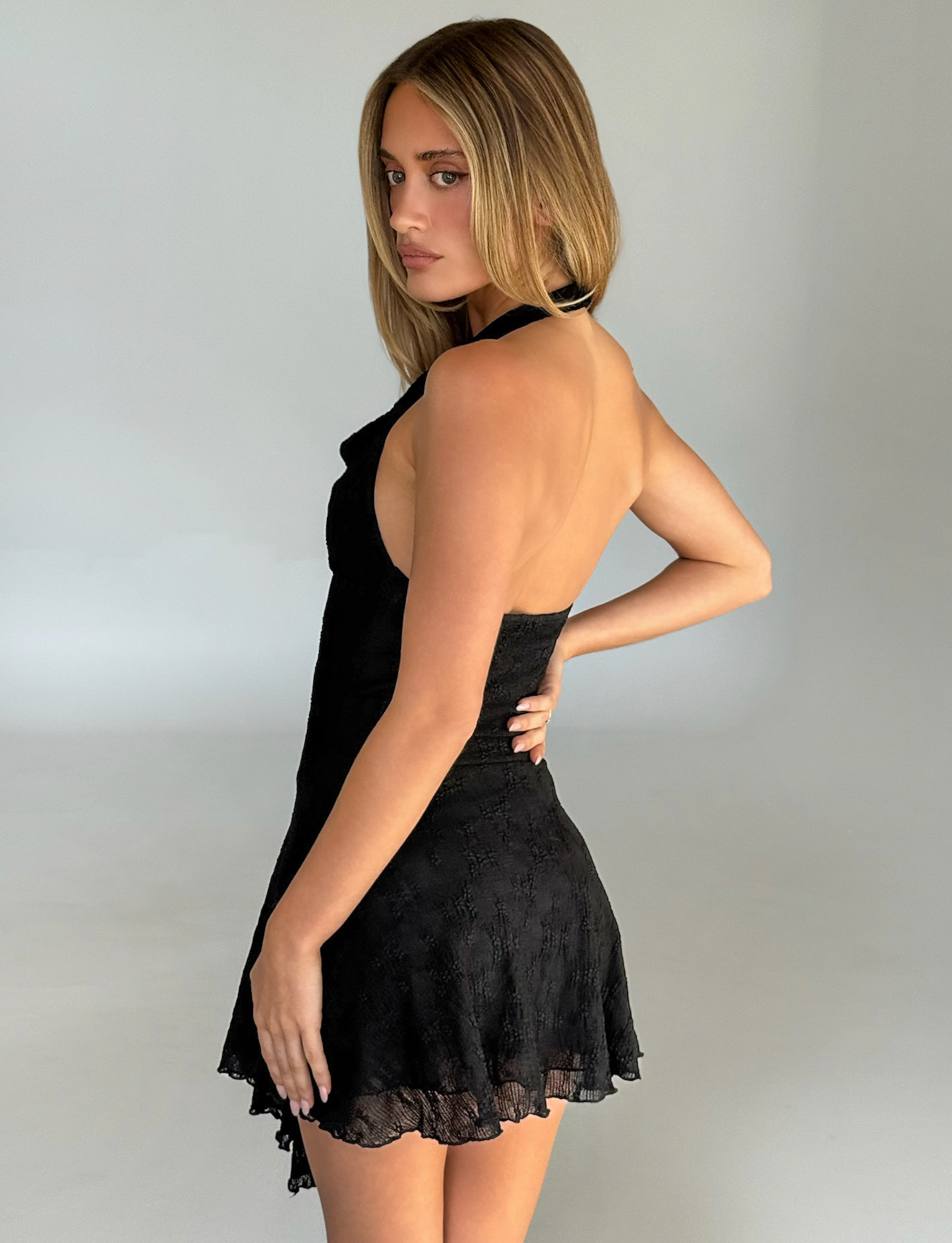 Fiorella Dress - Black Lace