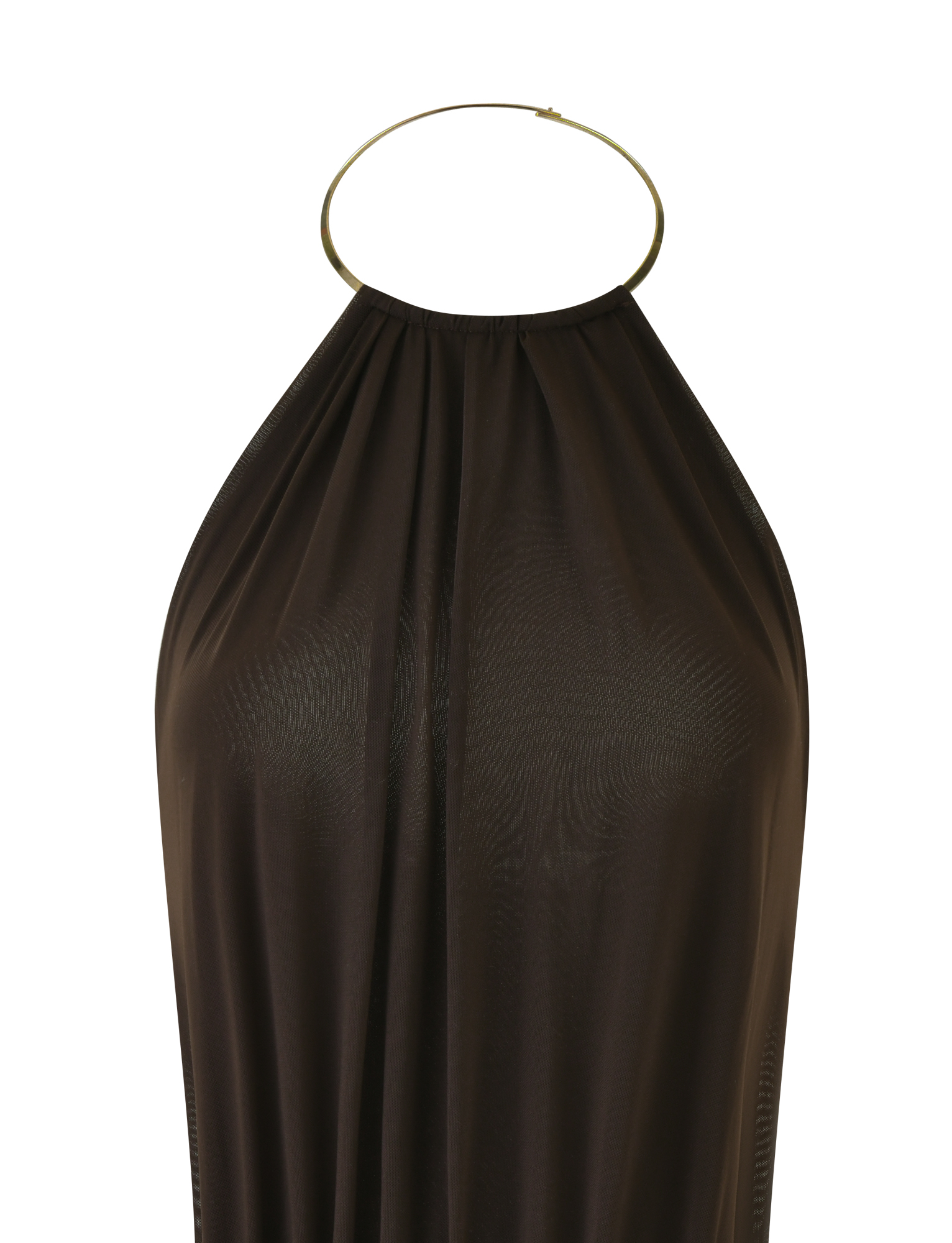 Evanna Mini Dress - Brown : Chocolate