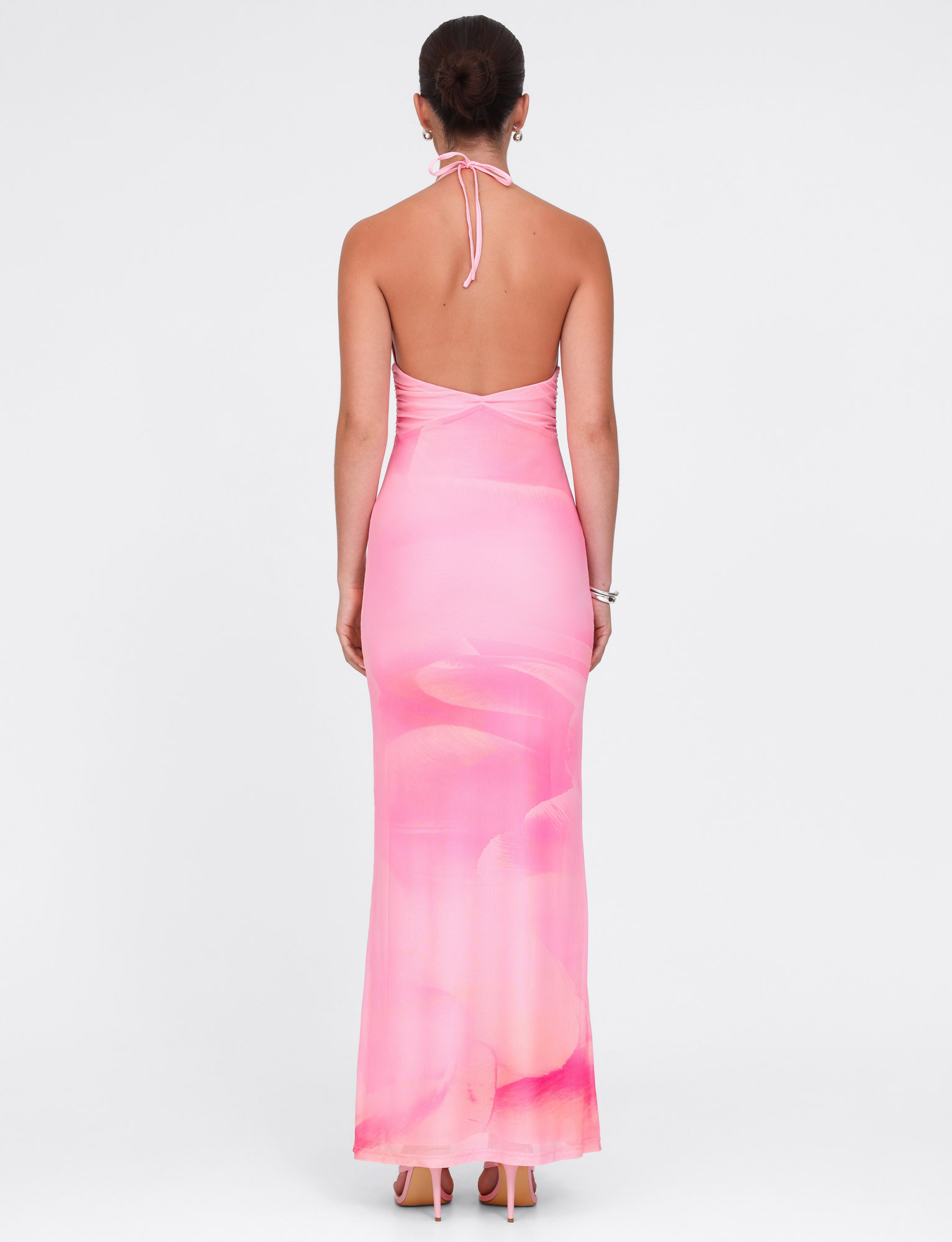 Denae Maxi Dress - Pink : Floral : Pink Blossom
