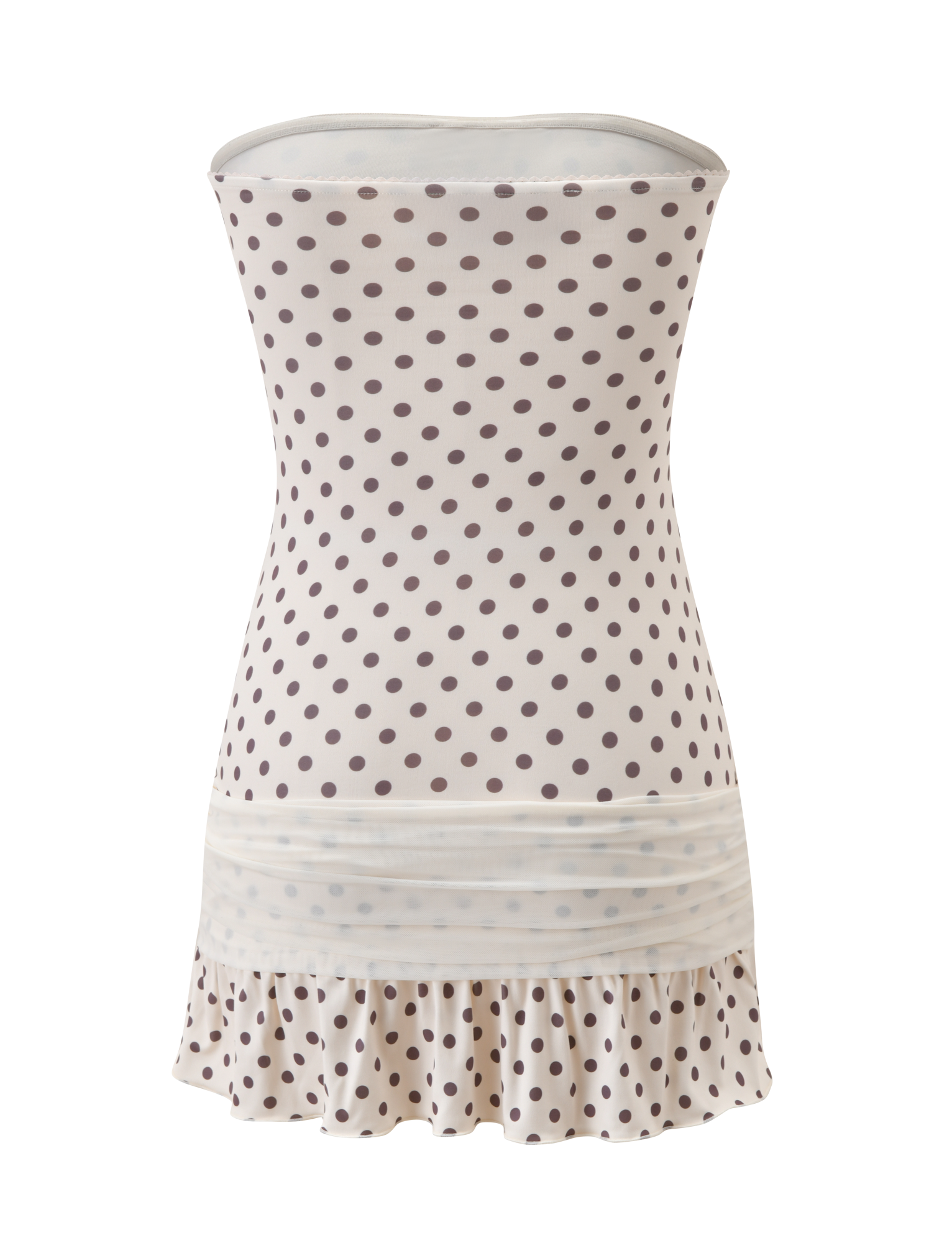 Tove Mini Dress - White Polka Dot