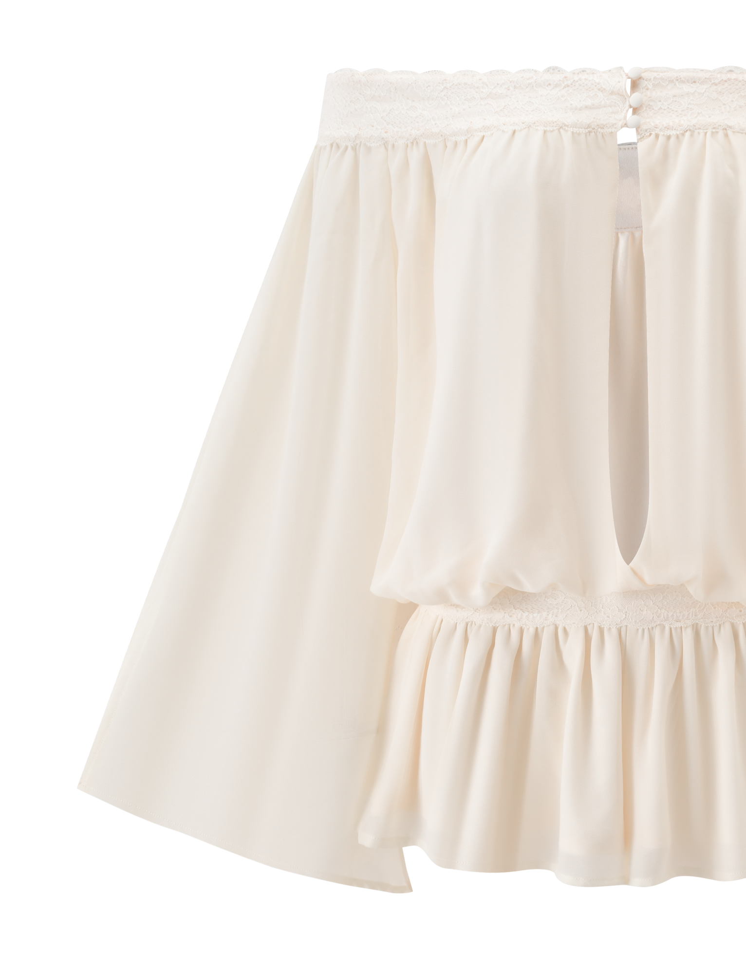 Tessie Playsuit - Ivory