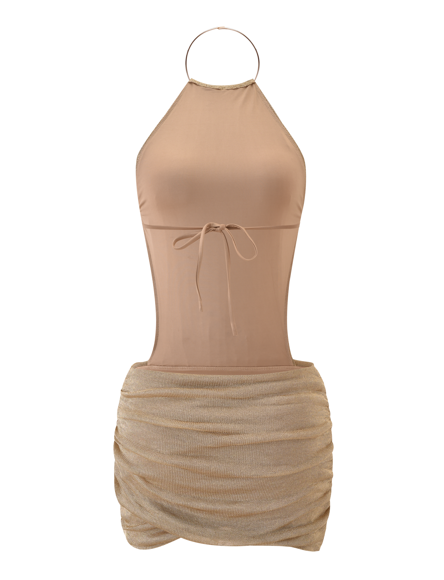 Evanna Mini Dress - Gold