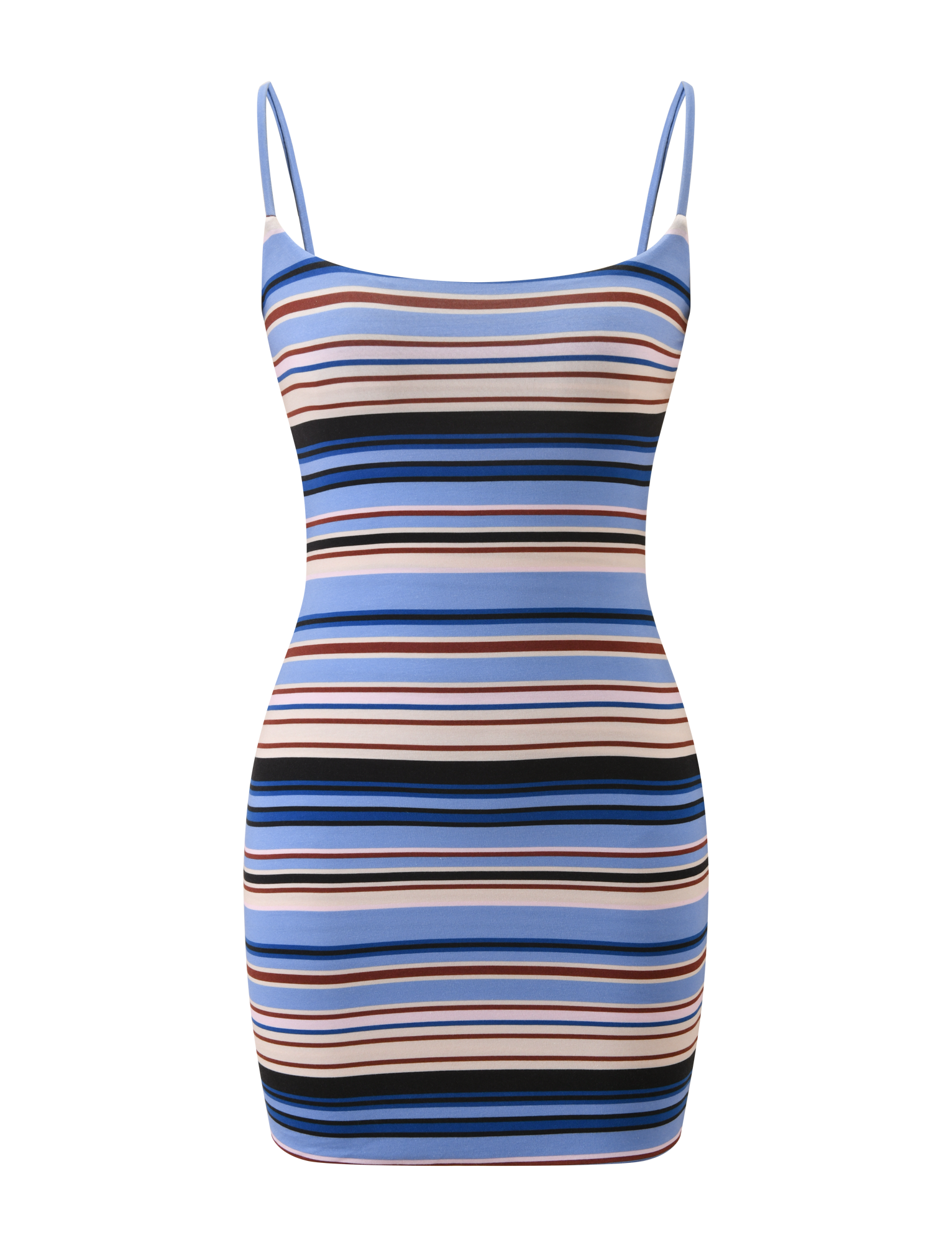 Minerva Mini Dress - Blue Stripe