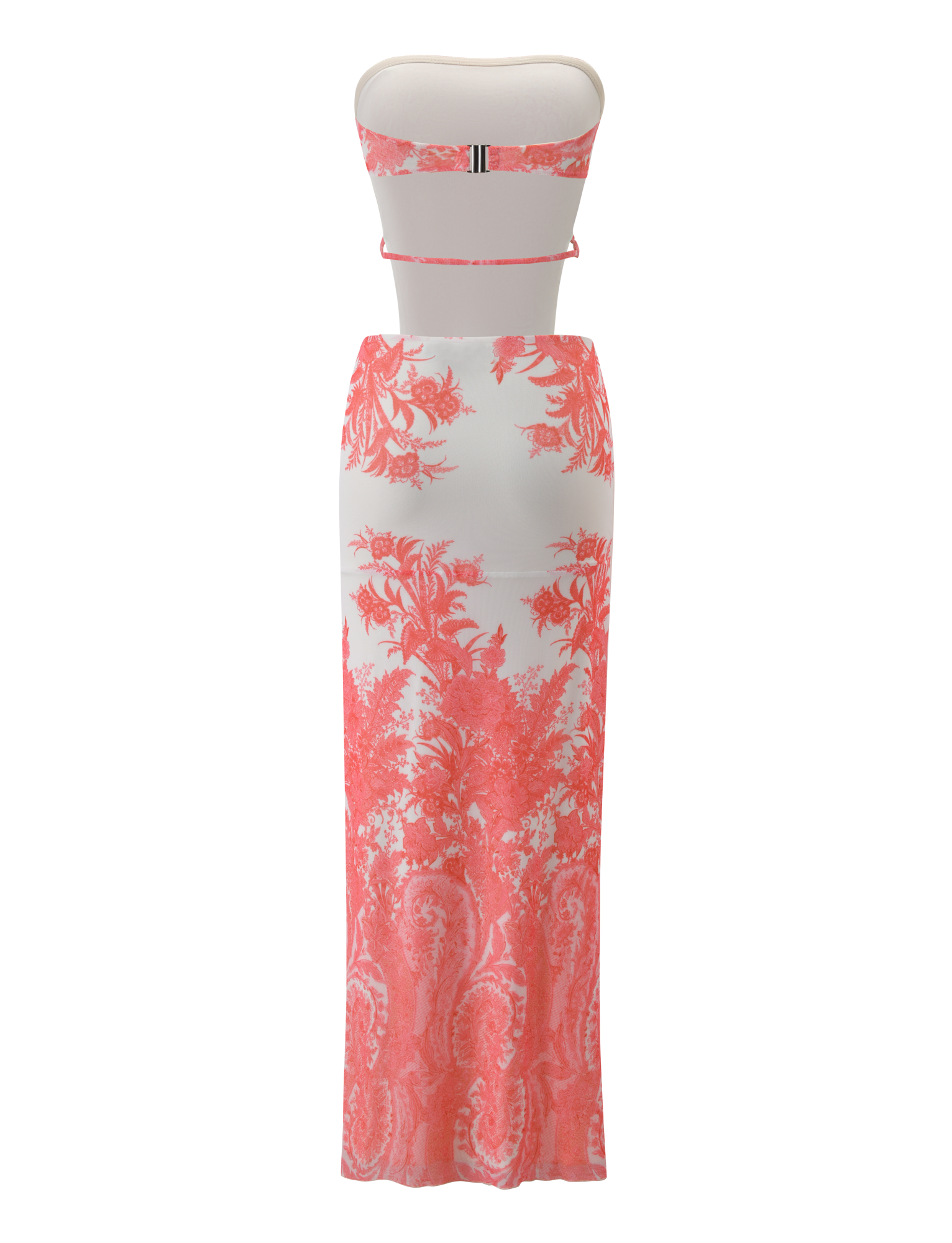 Poppi Maxi Dress - Coral Tapestry