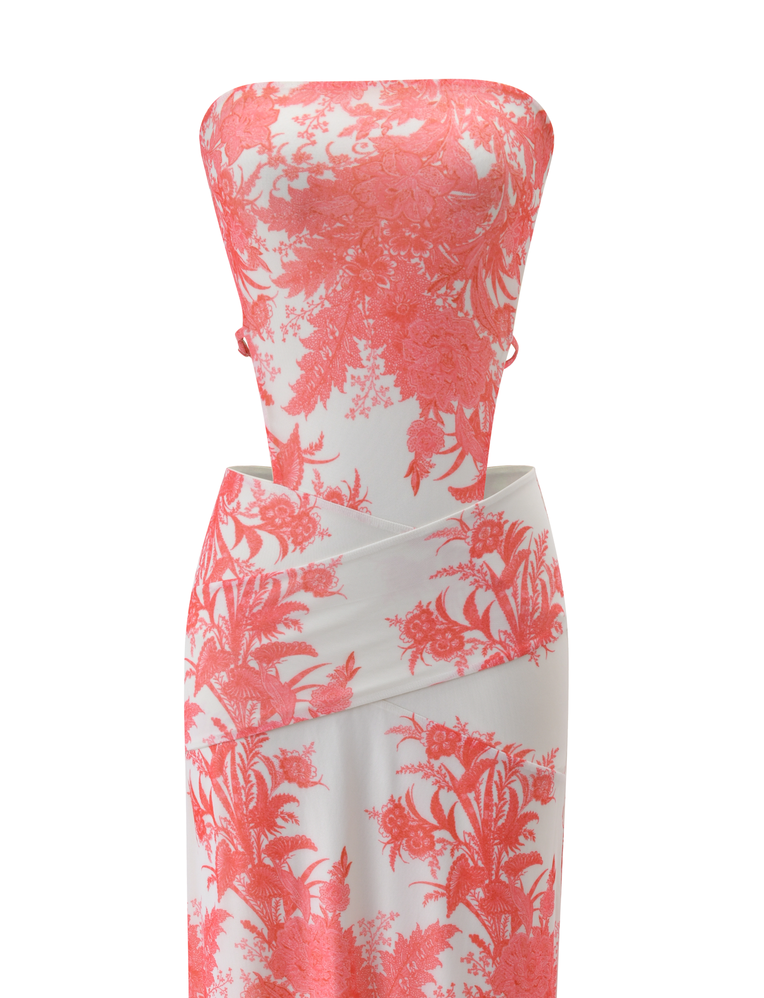 Poppi Maxi Dress - Coral Tapestry