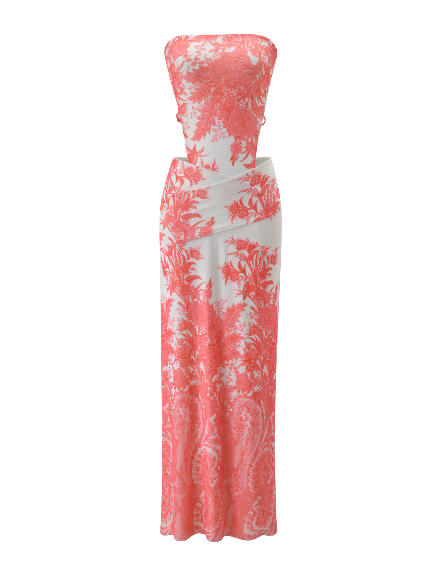 Poppi Maxi Dress - Coral Tapestry