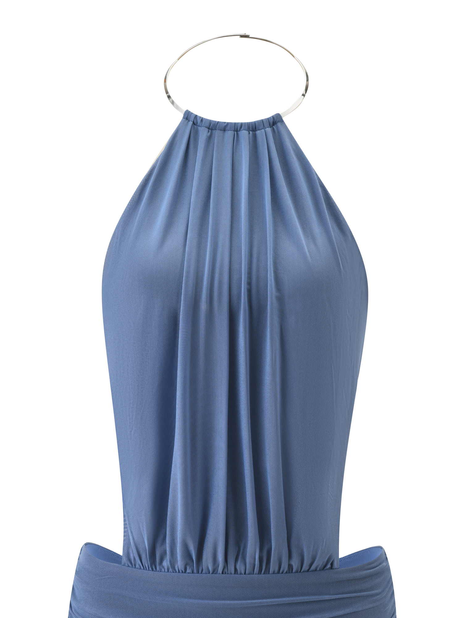 Evanna Mini Dress - Slate Blue