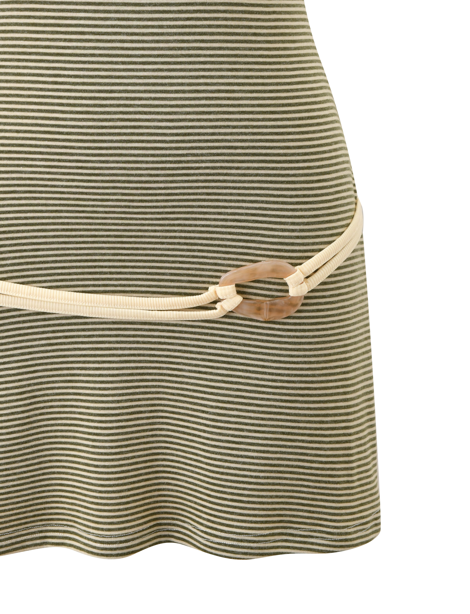 Celeste Mini Dress - Olive Stripe