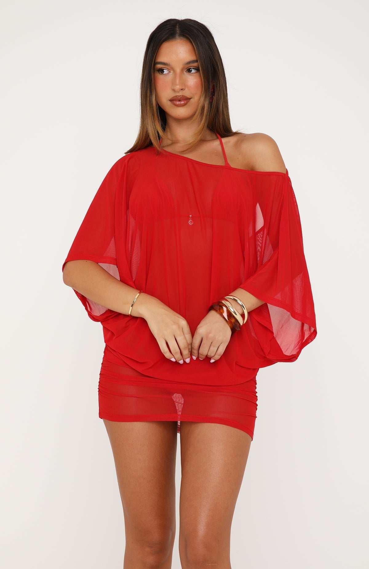 Sunkiss Society Mini Dress Ruby